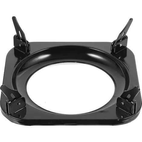 CCYKXA  Non-slip support for gas stove, black metal, 1 piece, heat resistant, suitable for safe and stable kitchen use. (1/5)