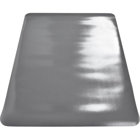 Schwarze PVC-Bodenschutzhülle für Stühle, quadratische Antirutschmatte 90 x 120 x 1,5 cm, Schutzhülle für Bürostühle mit Rollen, 1,5 mm dick (1/5)