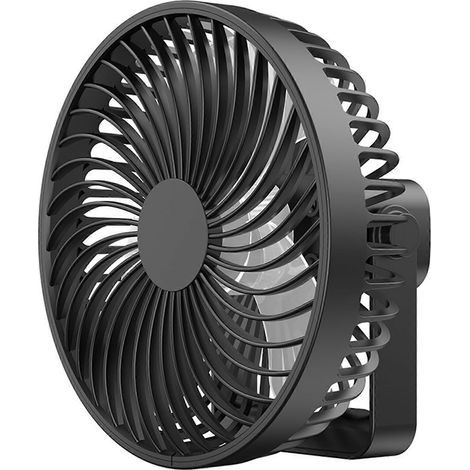 Ventilateur de plafond à minuterie 4 vitesses, 2000 mAh, rechargeable, pour tente et camping (1/4)