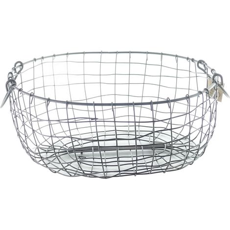 Esschert Design Ovaler Drahtkorb Braun 37 cm