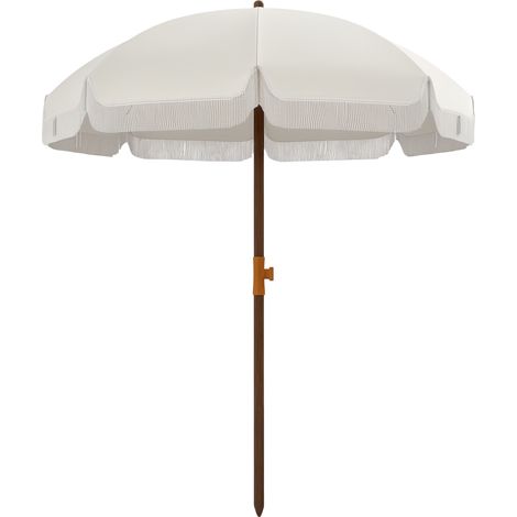 Parasol de terrasse, gris clair, UV 40, protection UV, pour jardin terrasse, ombrage extérieur, jardin terrasse patio