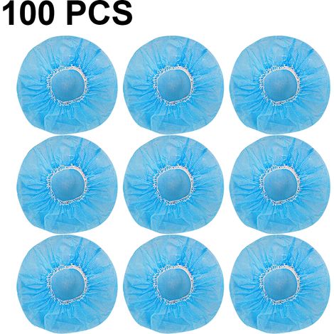 Paquete de 100 fundas desechables elásticas de tela no tejida para auriculares de videojuegos/realidad virtual/auriculares grandes (10-12 cm).