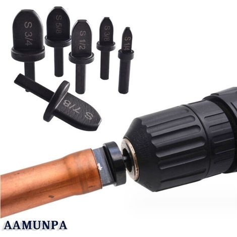 6 Pièces Tube Expander Roulement, Découpe Tuyau Cuivre En Acier Hex Handle Air Conditioner Tuyau De Cuivre Outil D'emboutissage Ensemble Multifonction Tuyau De Cuivre Tornade Outil (1/5)