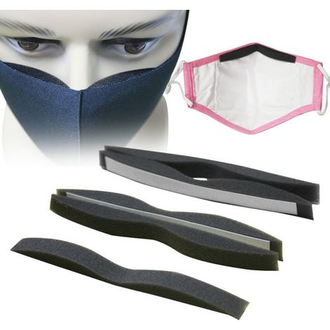 20 Coussinets de Nez Anti-Buée Adhésifs - Bandes Protectrices Auto-Adhésives en Mousse pour Pont Nasal (1/4)