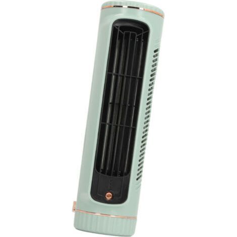 Ventilateur de bureau sans pales silencieux rechargeable 3 vitesses Compact 26,67 cm Pour espaces intérieurs et extérieurs Batterie 1200 mAh-Crezuo