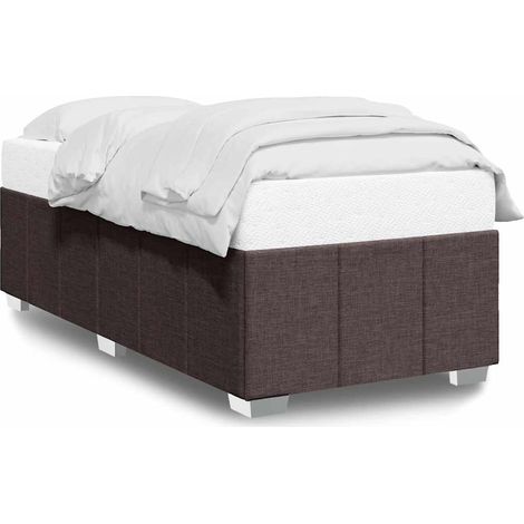 Maison Exclusive - Giroletto senza Materasso Marrone Scuro 100x200 cm Tessuto (1/5)