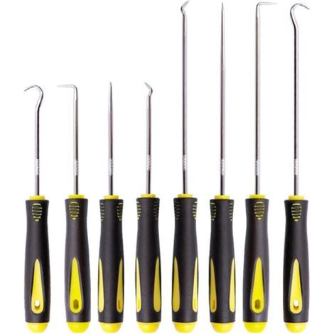 PCS Präzisions-Haken- und Schraubendreher-Set, Mechanisches Haken- und Schraubendreher-Set, Türverkleidungs-Entfernungswerkzeug, Dichtungsauszieher, Langhaken (1/5)
