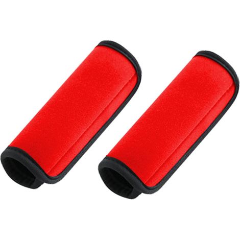 Lot de 2 sangles à bagages réglables, de couleur rouge, mesurant 14,5 x 15,5 cm, pour sécuriser vos bagages pendant vos voyages.-AquaForge (1/4)