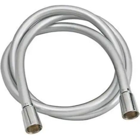 Flessibile doccia in pvc cromato con doppio attacco conico modello silver cm 80 AMBRA BATHROOM