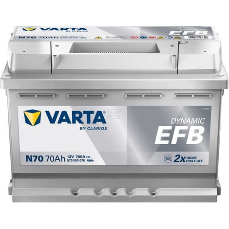 BATTERIA PER AUTO START & STOP 'VARTA BLUE DYNAMIC EFB' 'N70