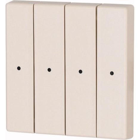 Bouton à bascule quadruple +raccord de manomètre crème EATON CWIZ-04/02-LED