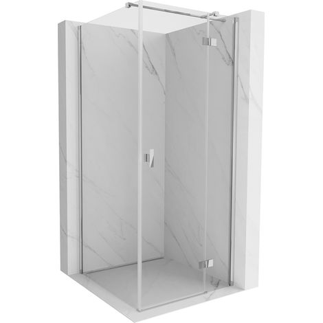Cabine de douche avec charnières à droite Mexen Mist H T 110 x 110 cm, transparent, chrome - 8A5T-110-110-01-00-P (1/5)
