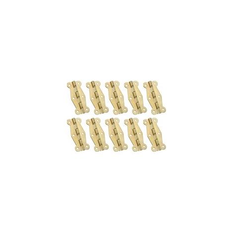 Petites Charnières Mini de Boîte Vintage 49mm, 10 Pcs 90 Degré Charnières de Papillon pour Boîte à Bijoux, Quincaillerie avec Vis pour Armoire, Boîte en Bois, Tiroir, Doré