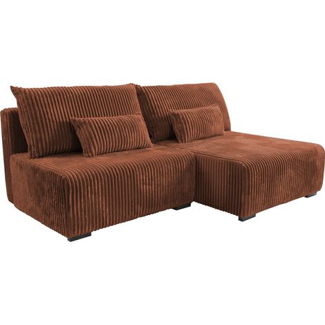 Sofá rinconero TrendyNest Fenestal, Tilia 52, Función de descanso, Almacenaje, 211x146x90cm, 0