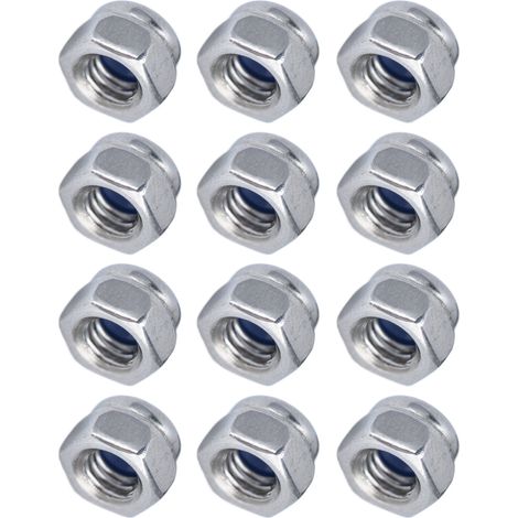 Sechskant-Selbstsicherungsmuttern M4 x 0,7 mm aus Edelstahl, Packung mit 200 Stück für Roboter, Elektriker und Schreiner. (1/5)