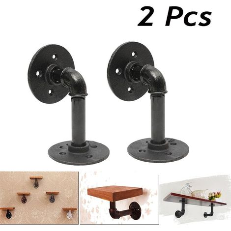 Supporto per tubo dell'acqua in 2 pezzi, nero, singolo 158 cm e 1015 (1/5)