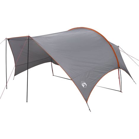 vidaXL Toldo de Camping Resistente al Agua Gris y naranja (1/2)
