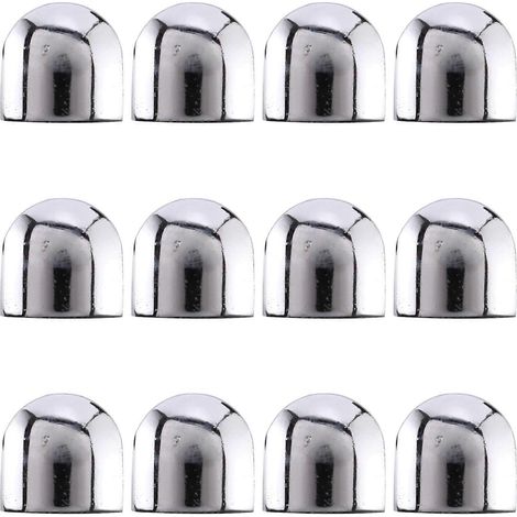 Lot de 12 supports de fixation réglables en alliage de zinc pour étagères et rampes d'escalier. Fixation plate. (1/5)