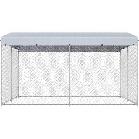 Maison Exclusive - Canile da Esterno con Tetto 382x382x225 cm