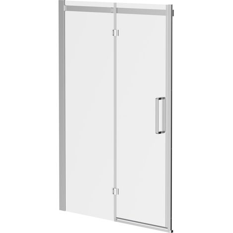 Series 10 Chrome 1400mm Inline Hinged Shower Door (1/5)