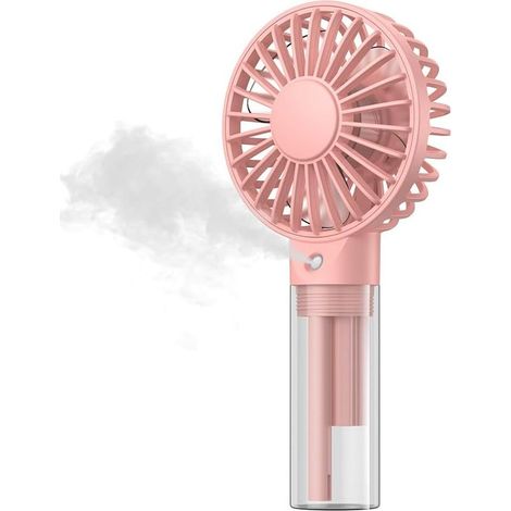 Ventilateur portable avec brumisateur rechargeable – Mini ventilateur personnel à main avec réservoir d’eau de 32 ml – Ventilateur rafraîchissant compact pour voyages, bureaux et activités en extérieu (1/5)
