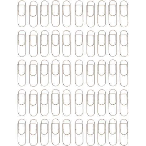 Porte-stylos métal 50 pièces, clips acier inoxydable, fixation solide, robustes et élégants, pour livres, stylos, bureau, école, réunion (1/5)