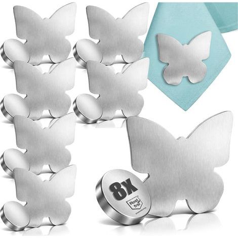 8X Poids Nappe Magnétique en Acier Inoxydable - Fixations Lourdes pour Tissu de Table (1/5)