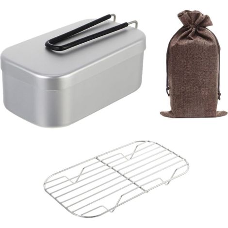 Ensemble de 3 boîtes à bento portables en alliage d'aluminium (1/5)