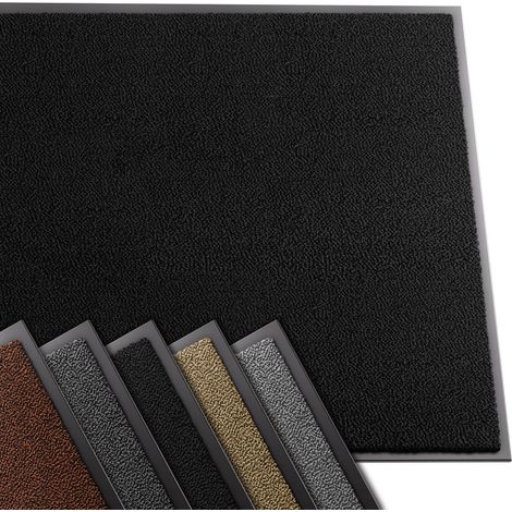 VOUNOT® Felpudo Entrada casa, 90x150cm, Negro