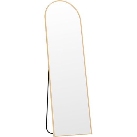 Levede 165cm Full Length Free Standing Floor Mirror Arched Decor Golden Frame