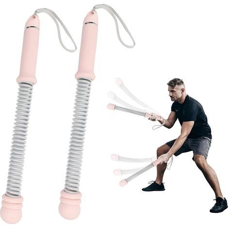 Steel Core Weight Wireless Combat Rope, Fitness Accessory for HIIT and Home Cardio, Pink (1/5)
