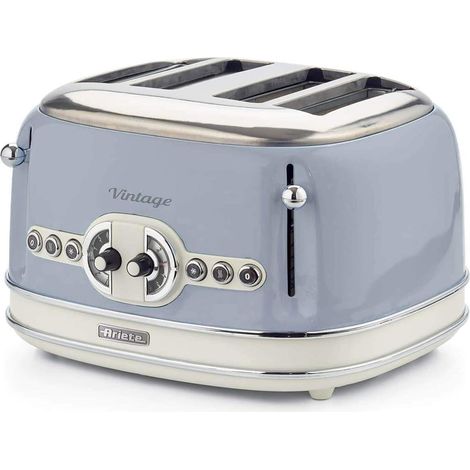Grille-pain Vintage Bleu 4 Fentes 1600W (1/2)
