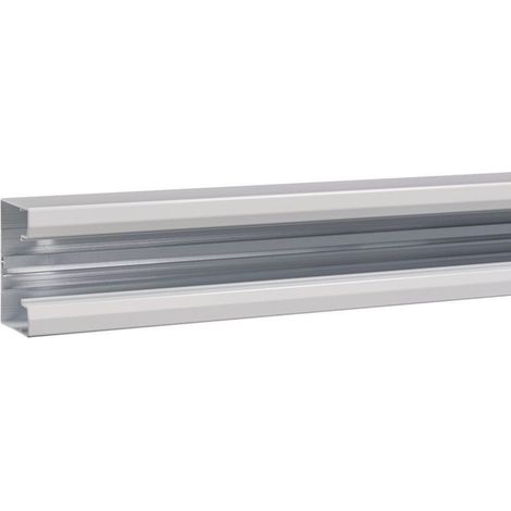Socle pour goulotte queraz h85mm x p56mm L200mm 1 compartiment alu anodisé (GBA500851ALU)