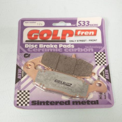 Plaquette de frein Gold Fren pour Moto Kawasaki 800 EJ W Solid (1/3)