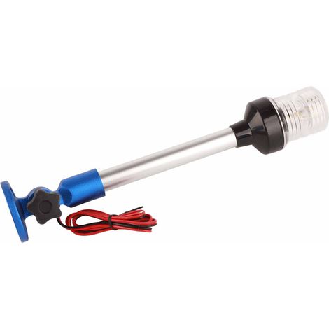 Marine-LED-Ankerlicht, 2 nm, IP66 wasserdicht, faltbar, 360° drehbar, für Boote, Yachten und Sportboote, blau (1/5)