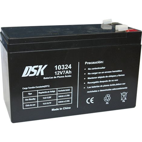 Batterie PLOMO AGM 12V/7Ah 151x65x94mm 2,05Kg DSK