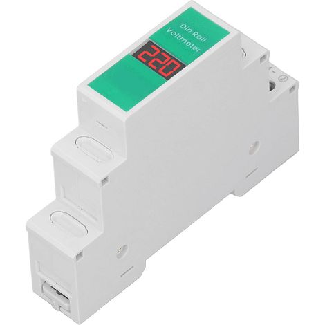 Voltmètre numérique intelligent LCD TONGOU sur rail DIN, monophasé 60-450 V (1/5)
