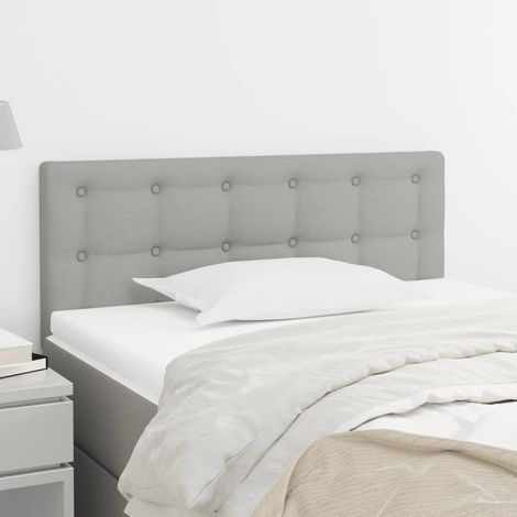 Tête de lit Design industriel - Pour Lit adulte - Gris clair 80x5x78/88 cm Tissu Chic-494124 (1/5)