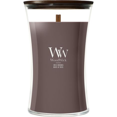 Candela Iris Woods 609g Marrone Woodwick