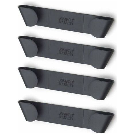 Ensemble de 4 porte-couvercles pour casseroles - Gris (1/4)