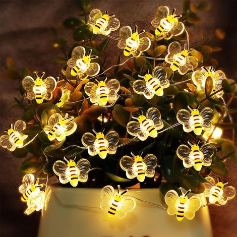 Guirlande lumineuse abeille 3m 30 LED - Décoration enfant, jardin, mariage, fête, anniversaire, Noël - Intérieur et extérieur (1/5)