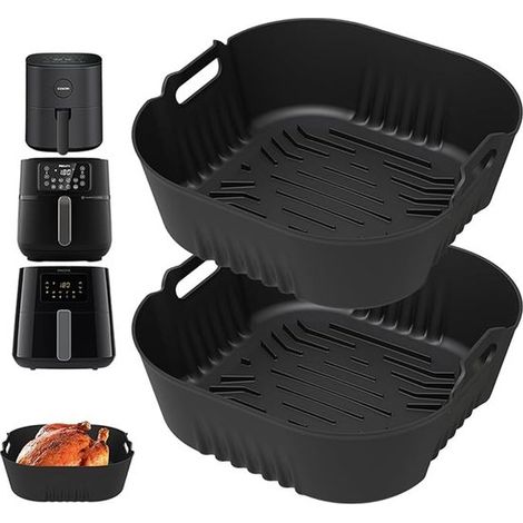 Silikon Backform für Heißluftfritteusen 2 Stück passend für Philips Airfryer XL (1/5)