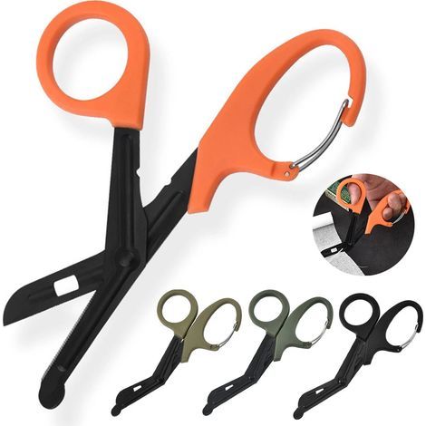 Medizinische Rettungsschere, Wundnaht, Erste-Hilfe-Schere für Notfälle, Outdoor-Aktivitäten, Camping, Wandern, Zuhause, 1 Stück