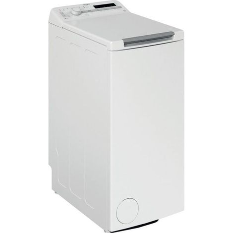 WHIRLPOOL TDLR 6240S DE Waschmaschine Top Load Slim 6th Sense Energieklasse C Füllmenge 6 Kg Schleuder 1200 Umdrehungen Farbprogramm Trommel Up Fresh Care (1/2)