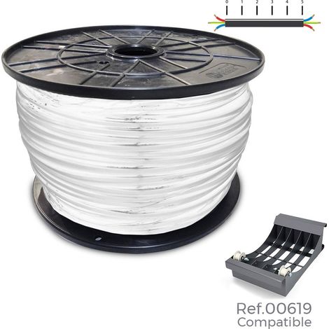 Manguera tubular vv-k06/1kv 3 g 1,50 mm² blanca, 200 m. (bobina grande)