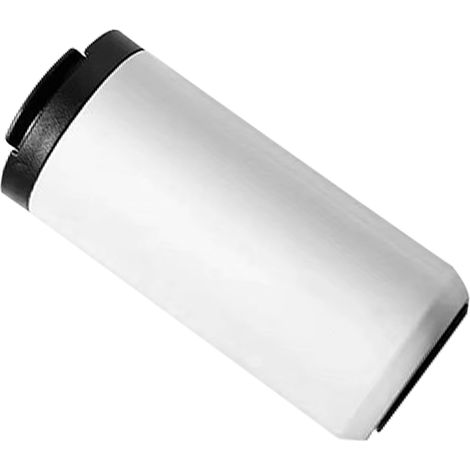 Mug isotherme en métal 400 ml avec paille intégrée, design moderne et épuré, idéal pour le camping, les voyages et la voiture (blanc).