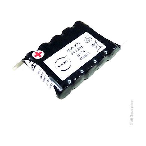 NX - Batterie NiCd 5x AA VNT 5S1P ST1 6V 800mAh Cosse