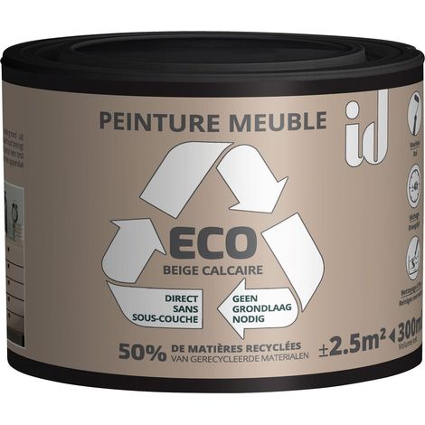 Peinture ECO  pour boiseries et meubles - beige calcaire 300ml - ID PARIS (1/3)
