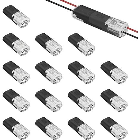 connecteurs de câble basse tension à 2 broches sans dénudage - Connecteurs de fils électriques étanches - sans soudure pour bandes LED (1/3)