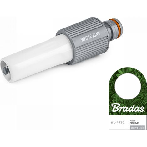 Buse d'arrosage Power Jet gris blanc Bradas WL-4730